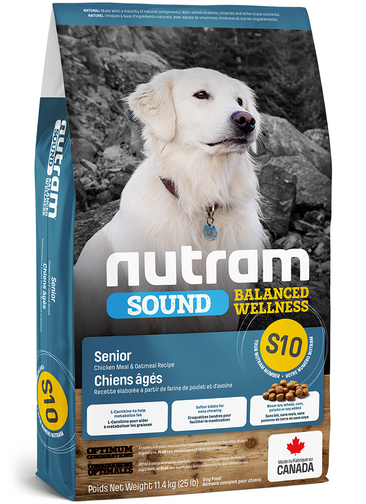 Product image for S10 Nutram Sound Balanced Wellness® 시니어 반려견용 사료