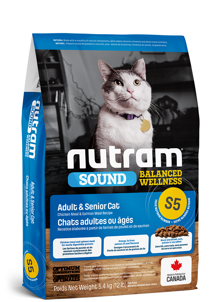 Product image for S5 Nutram Sound Balanced Wellness® 어덜트 & 시니어 반려묘용 사료