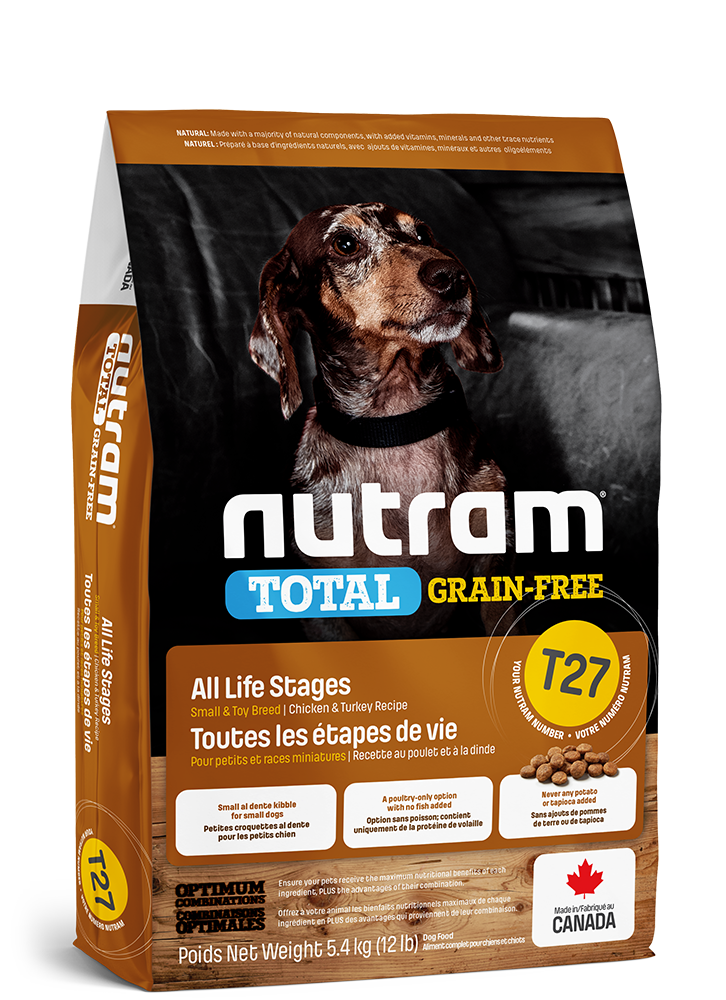 Product image for T27 Nutram Total Grain-Free® 닭고기 및 칠면조 반려견용 사료