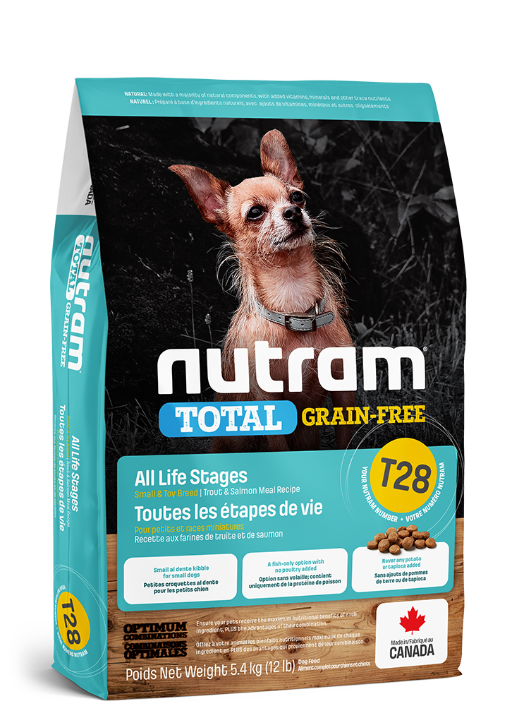 Product image for T28 Nutram Total Grain-Free® 송어 및 연어 분말 반려견용 사료